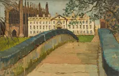 Philip Hubert Le Bas, The Backs at Cambridge, oil on canvas