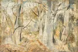George Hammond Steel, Essex Wood, Winter, oil on board