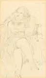 David Jones C.H. C.B.E., Marine Hotel, Sidmouth; February 1937, pencil on paper
