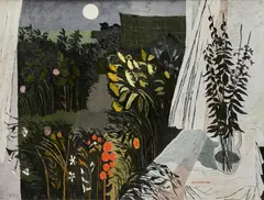John O'Connor, Garden at Night, oil on board
