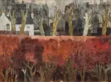 The Beech Hedge by Ian Fleming Rsa Rsw Rwa Rgi Lld HonDart, oil on canvas, laid on board, offered Apr 2025