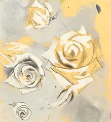 Graham Sutherland O.M., Roses, circa 1950, gouache, crayon and pencil on paper