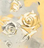 Graham Sutherland O.M., Roses, circa 1950, gouache, crayon and pencil on paper