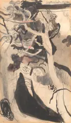 Graham Sutherland, Study of an Apple Tree, pencil and watercolour on paper