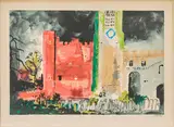 John Piper C.H., Buckden in a Storm (Levinson 281), Screenprint in colours, 1977, on wove paper