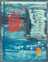 John Piper C.H., Sketch III for the Exterior Mural on the North Thames Gas Building, 1962, gouache and watercolour on paper