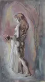 Michael Ayrton, St Anthony, No. XI, The Woman, watercolour, gouache and pen and ink on paper