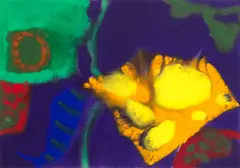 Patrick Heron, FEBRUARY 8 1984, gouache on paper