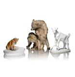 Erich Oskar Hösel, for Meissen, circa 1905, Porcelain, modelled as two bears
