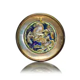 Richard Joyce, for Pilkington's Tile & Pottery Co., circa 1920, Lustre glazed stoneware with relief decoration of a Valkyrie on horseback