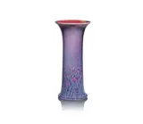 Ruskin Pottery, 'Lily' vase, shape no. 63, 1921, Stoneware, high-fired flambé glaze in tones of red, purple and blue
