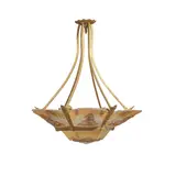 J Robert, Ceiling light and sconces, Metal, painted glass, frosted and polished