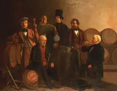 John Davies, The ale tasters, oil on canvas