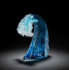 Peter Layton, 'Wave', 2025, Cased and hotsculpted glass