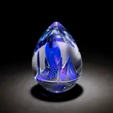 Peter Layton, 'Lunar Landscape', circa 2018, Hotsculpted glass with blue inclusions