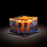 Tim Rawlinson, 'Lantana', Cast glass with blown glass infusions, cut and polished