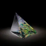 Tim Rawlinson, 'Phoenix', Cast glass with blown glass infusions, cut and polished