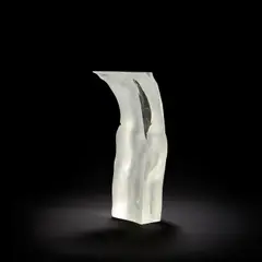 Bruno Romanelli, 'Memorized V' sculpture, 2001, Cast, polished and sandblasted glass