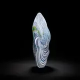 Layne Rowe, 'New Horizons' vase, Hot cane roll up, freeblown with double cup casing