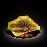 Dale Chihuly, 'Chartreuse Persian with Red Lip Wrap', sculpture