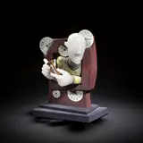 David Reekie, 'Timekeeper I, 1994, Lost wax cast and pate de verre figure, set into a lead glass panel