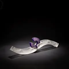 Galia Amsel, 'Vital Connection', sculpture, 1992, Cast glass, sandblasted and smoothed, carved with geometric patterns