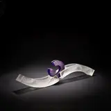 Galia Amsel, 'Vital Connection', sculpture, 1992, Cast glass, sandblasted and smoothed, carved with geometric patterns