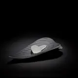 Angela Jarman, 'Evolution', 2003, Cast black glass, modelled as a leaf, surmounted by a cast and sandblasted caterpillar