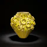 Joshua Aubrook, 'Cristoforo 1' vessel, 2022, Majolica glazed earthenware, hand-thrown body with sculpted additions