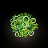 Joshua Aubrook, 'As It Rains' wall hanging, 2022, Earthenware, copper green glaze over a curved body with sculpted additions