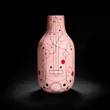 Jaime Hayón, for Bosa, Ceramic, pink glaze with printed black, red and brown geometric design