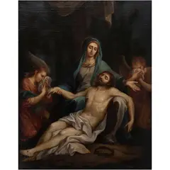 Francisco Antonio Vallejo, LA PIEDAD, Óleo sobre tela