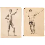 Isidro Martínez Colín, ESTUDIOS DE DESNUDO, Grafito sobre papel