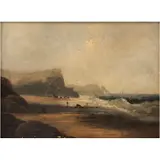 Vista de Playa, EUROPA, CA., 1900, Óleo sobre tela