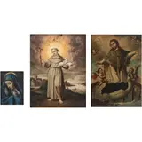 Láminas Devocionales, MÉXICO, SIGLO XIX Y XX, Óleo sobre lámina de cobre