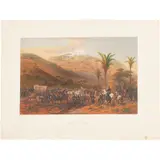 Carl Nebel, BATTLE OF CERRO GORDO, Litografía coloreada, 27.5 x 41.8 cm