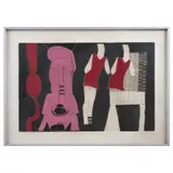 Rafael Villar, Las chicas de Sanbors, Grabado al aguatinta artist proof