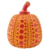 Yayoi Kusama, Pumpkin - Orange and red, Escultura en resina laqueada sin número de tiraje
