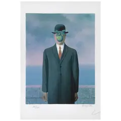 René Magritte, Le fils de l'homme, 1964, Litografía 117 / 300, edición póstuma