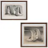 Francisco Dosamantes, Tres mujeres y La espera, Litografías 41 / 55 y 67 / 75