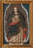 Virgen de la Inmaculada Concepción, ESCUELA CUZQUEÑA, SIGLO XX, Óleo sobre tela