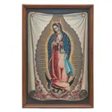 Virgen de Guadalupe, MÉXICO, SIGLO XX, Óleo sobre tela
