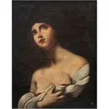 Magdalena Penitente, EUROPA, SIGLO XIX, Óleo sobre tela