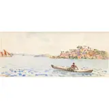 VISTA MARINA DE SINGAPORE by Paul Fischer, Acuarela y grafito sobre papel, offered Mar 2026