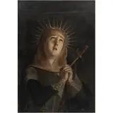 Virgen Dolorosa, MÉXICO, SIGLO XVII, Óleo sobre tela