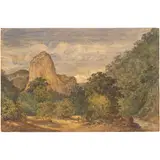 Piedra Gorda, MÉXICO, 1865, Lápiz y acuarela sobre papel