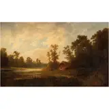 EUROPA, SIGLO XIX by Paisaje Con Casa de Campo, Óleo sobre tela, offered Mar 2026
