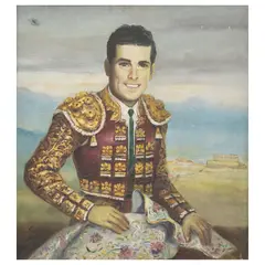RETRATO DE "MIGUEL ANGEL GARCÍA EL GÜERO" by Luis Solleiro, Óleo sobre tela, offered Mar 2026