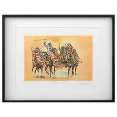 Salvador Dalí, Estudio para La batalla de Tetuán, Litografía E. A