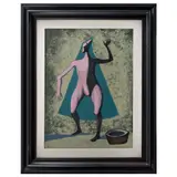 Carlos Orozco Romero, Personaje con vasija, 1980, Serigrafía